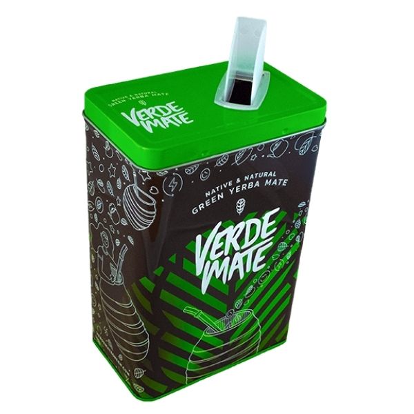 Yerbera, Tin can + Verde Mate Apple and Mint 500g - yerbafun.nl