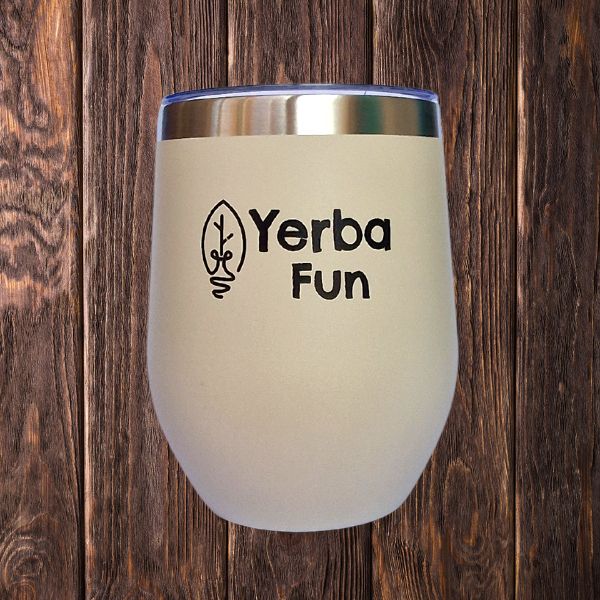 thermal cup beige - yerbafun.nl