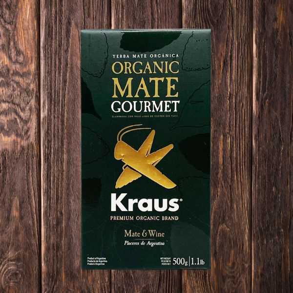 yerba mate kraus gourmet organic 500g - yerbafun.nl